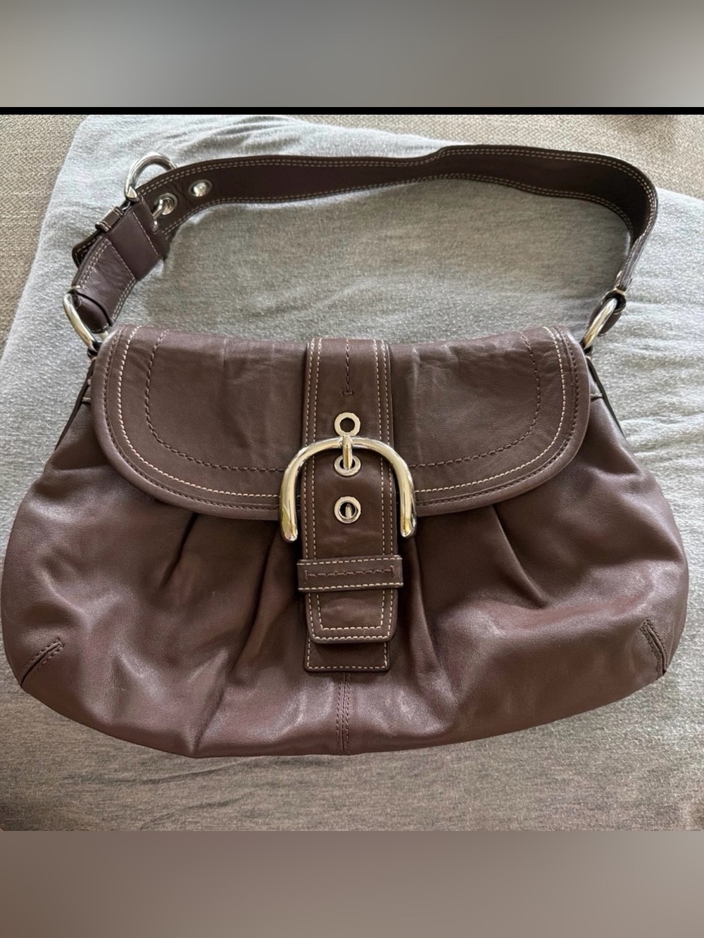 Vintage Coach Brown Classic Soho Hobo F-15204